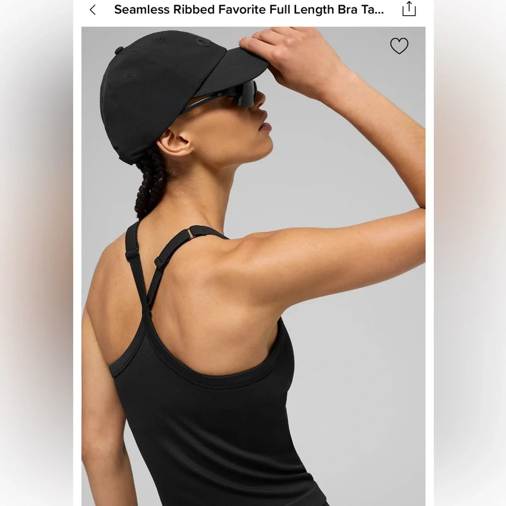 Alo Seamless Ribbed Favorite Full Length Bra Tank - Picture 3 of 10